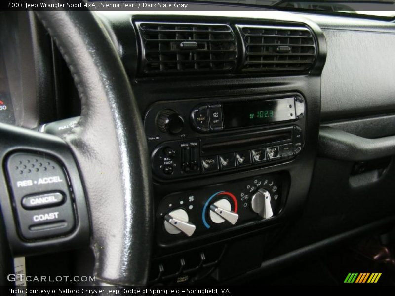 Sienna Pearl / Dark Slate Gray 2003 Jeep Wrangler Sport 4x4