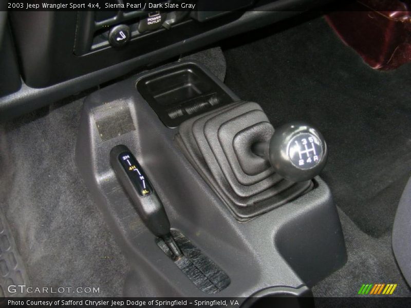Sienna Pearl / Dark Slate Gray 2003 Jeep Wrangler Sport 4x4