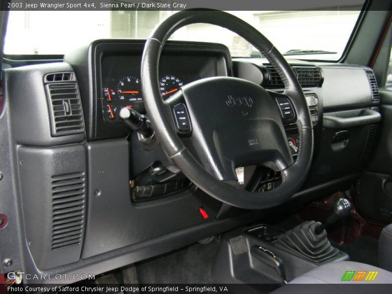 Sienna Pearl / Dark Slate Gray 2003 Jeep Wrangler Sport 4x4