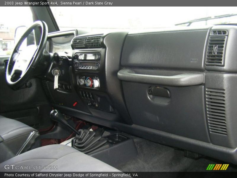 Sienna Pearl / Dark Slate Gray 2003 Jeep Wrangler Sport 4x4