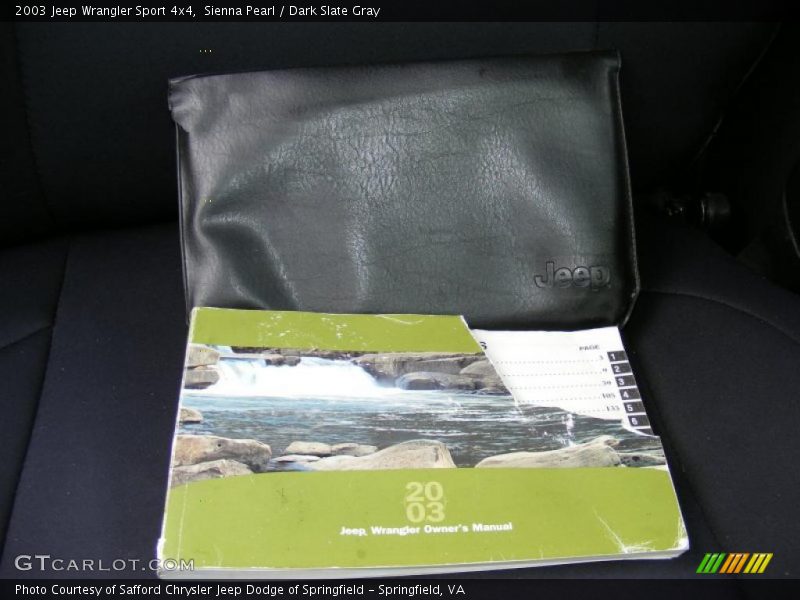 Sienna Pearl / Dark Slate Gray 2003 Jeep Wrangler Sport 4x4