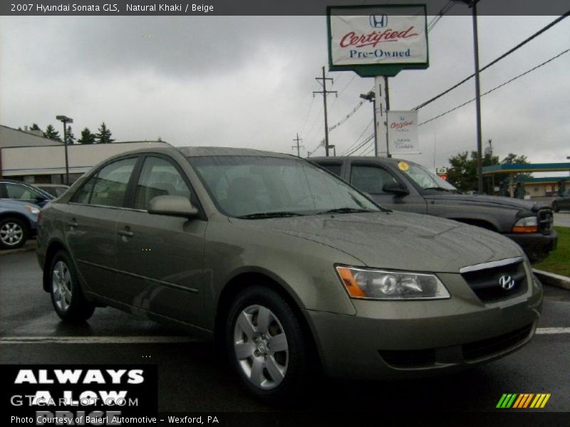 Natural Khaki / Beige 2007 Hyundai Sonata GLS