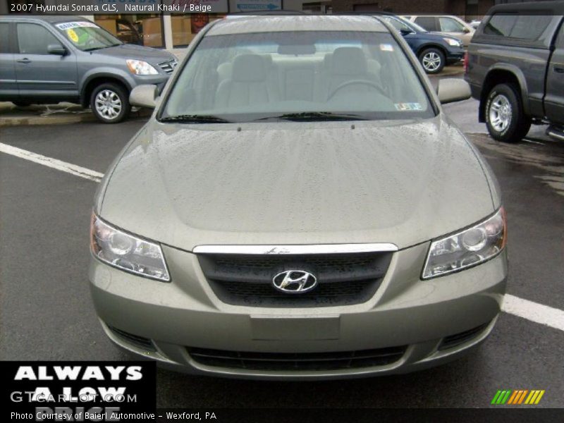 Natural Khaki / Beige 2007 Hyundai Sonata GLS