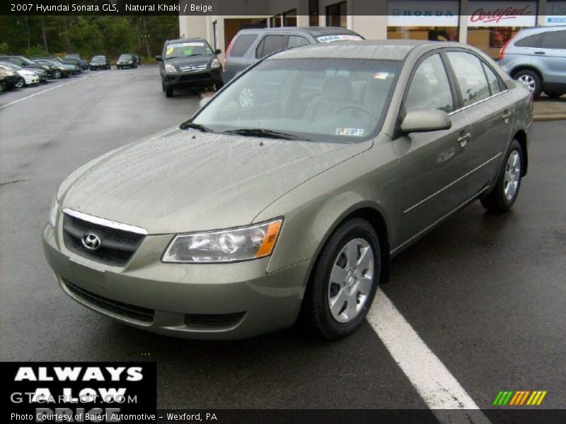Natural Khaki / Beige 2007 Hyundai Sonata GLS