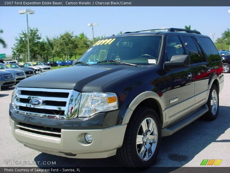 Carbon Metallic / Charcoal Black/Camel 2007 Ford Expedition Eddie Bauer