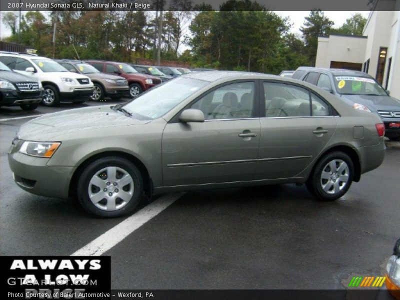 Natural Khaki / Beige 2007 Hyundai Sonata GLS