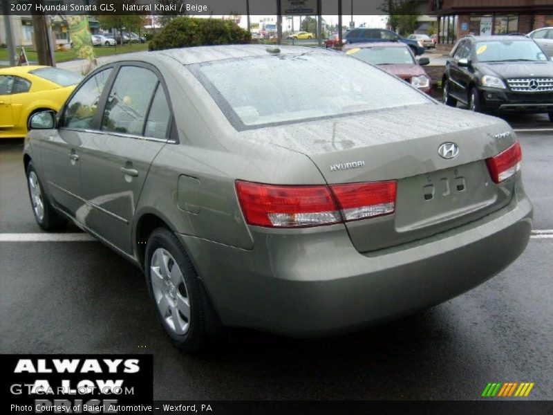 Natural Khaki / Beige 2007 Hyundai Sonata GLS