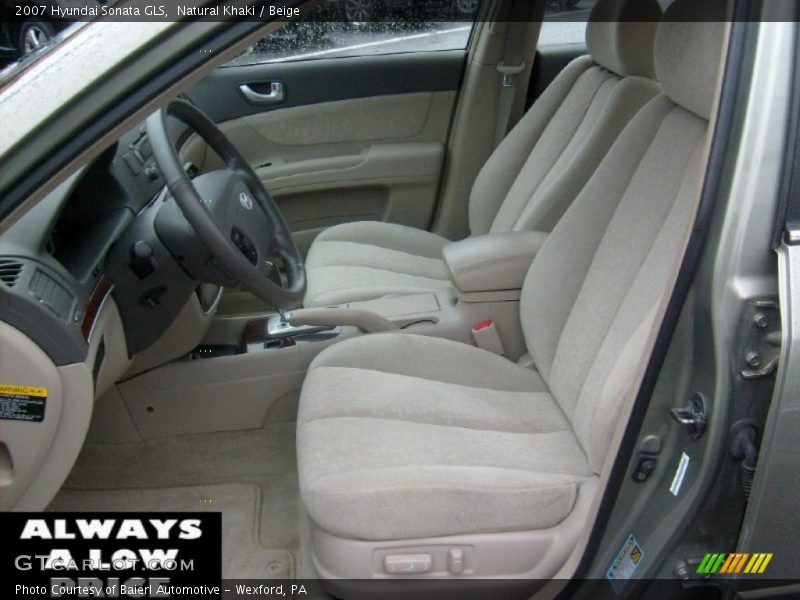Natural Khaki / Beige 2007 Hyundai Sonata GLS