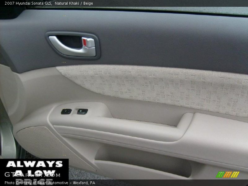 Natural Khaki / Beige 2007 Hyundai Sonata GLS