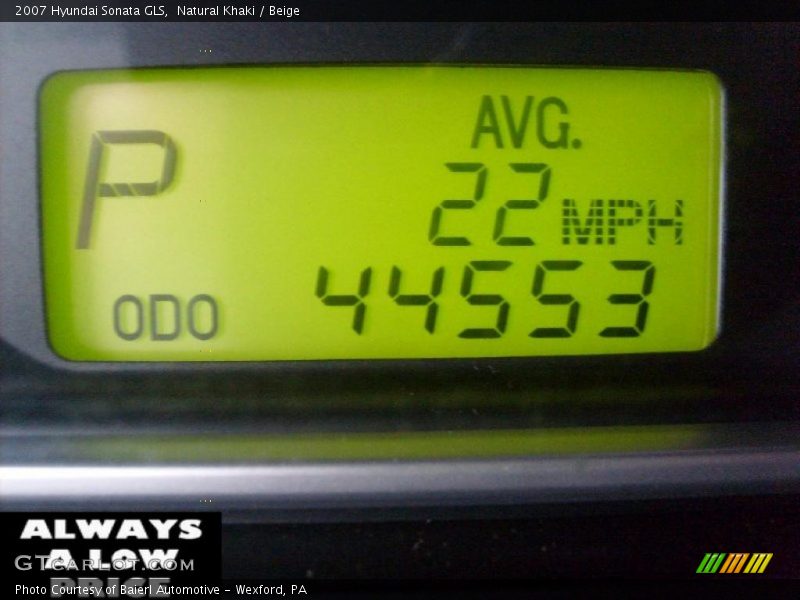 Natural Khaki / Beige 2007 Hyundai Sonata GLS