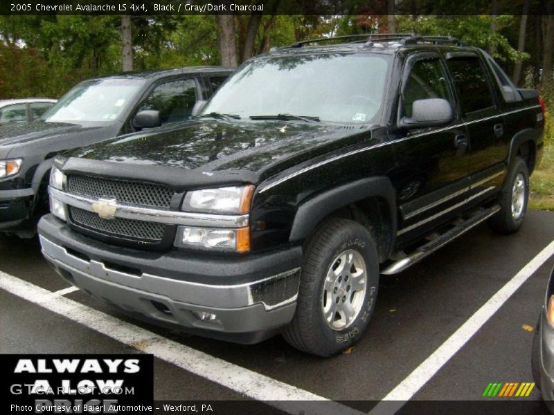 Black / Gray/Dark Charcoal 2005 Chevrolet Avalanche LS 4x4