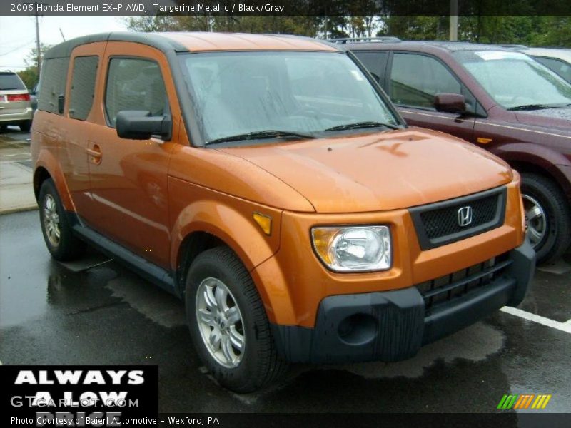 Tangerine Metallic / Black/Gray 2006 Honda Element EX-P AWD