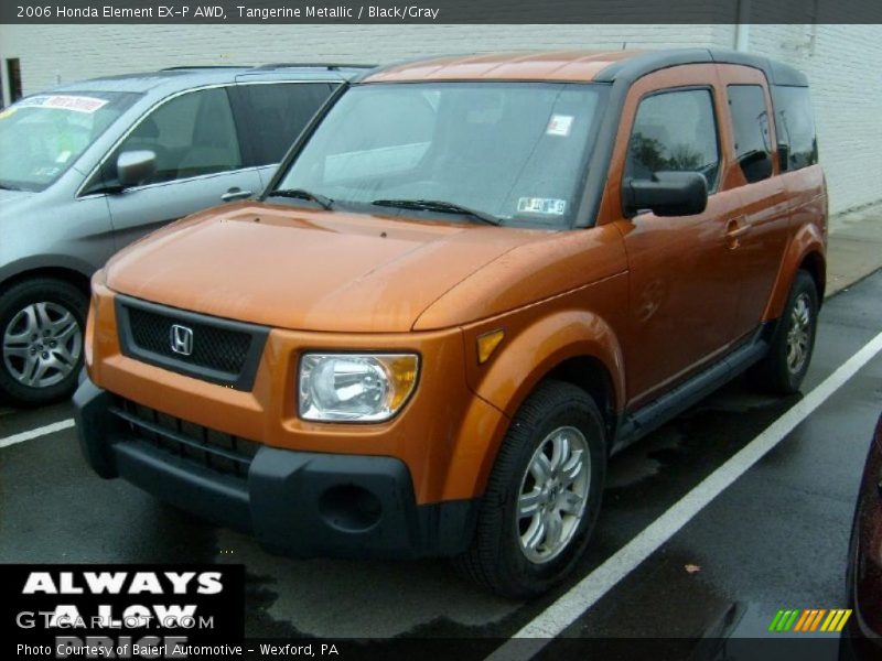 Tangerine Metallic / Black/Gray 2006 Honda Element EX-P AWD