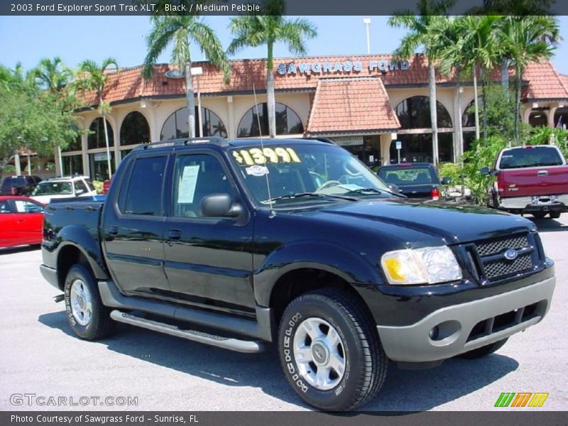 Black / Medium Pebble 2003 Ford Explorer Sport Trac XLT