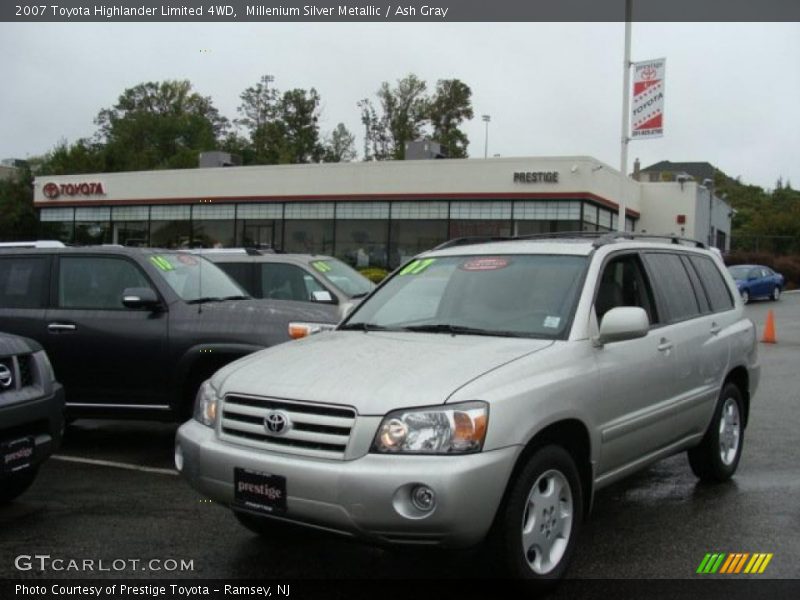 Millenium Silver Metallic / Ash Gray 2007 Toyota Highlander Limited 4WD
