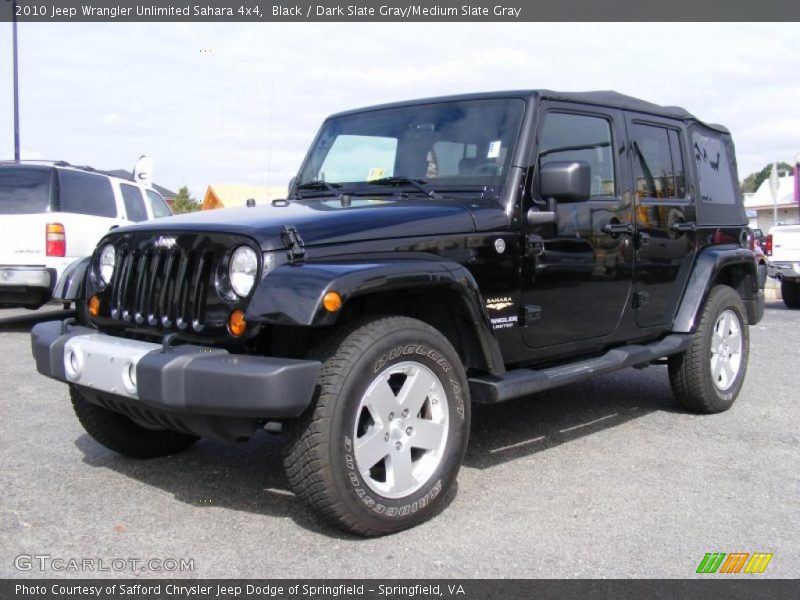 Black / Dark Slate Gray/Medium Slate Gray 2010 Jeep Wrangler Unlimited Sahara 4x4