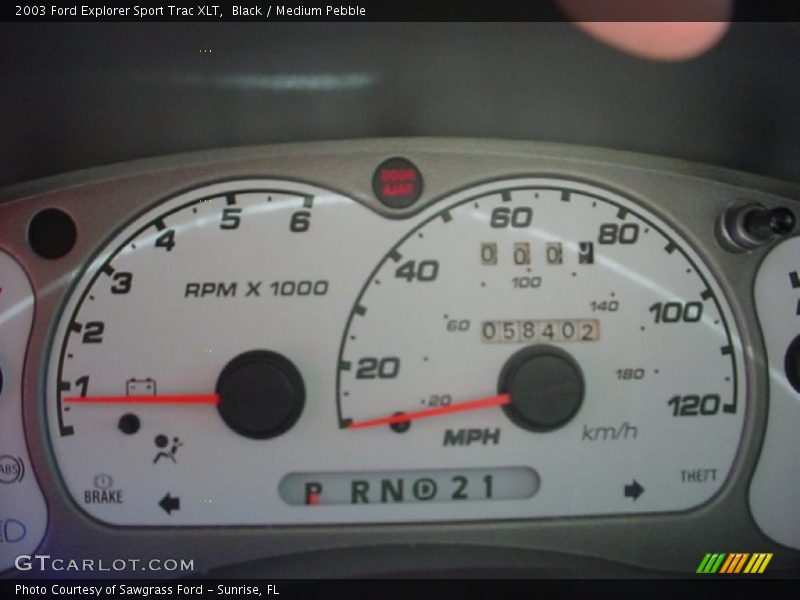 Black / Medium Pebble 2003 Ford Explorer Sport Trac XLT