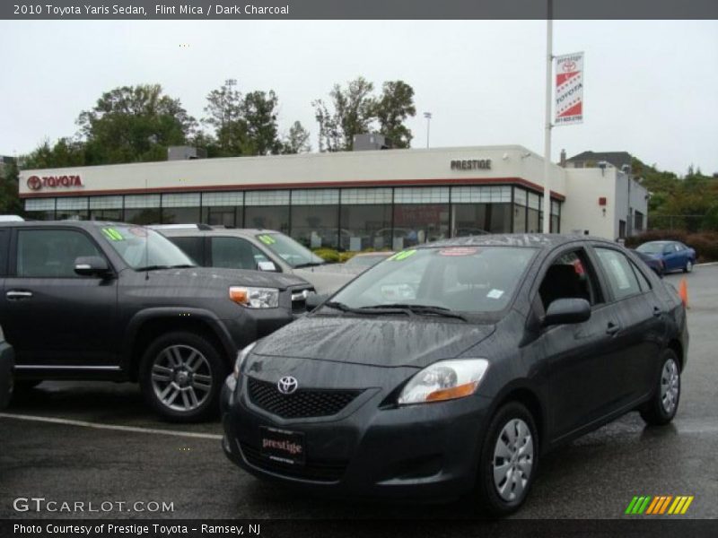 Flint Mica / Dark Charcoal 2010 Toyota Yaris Sedan