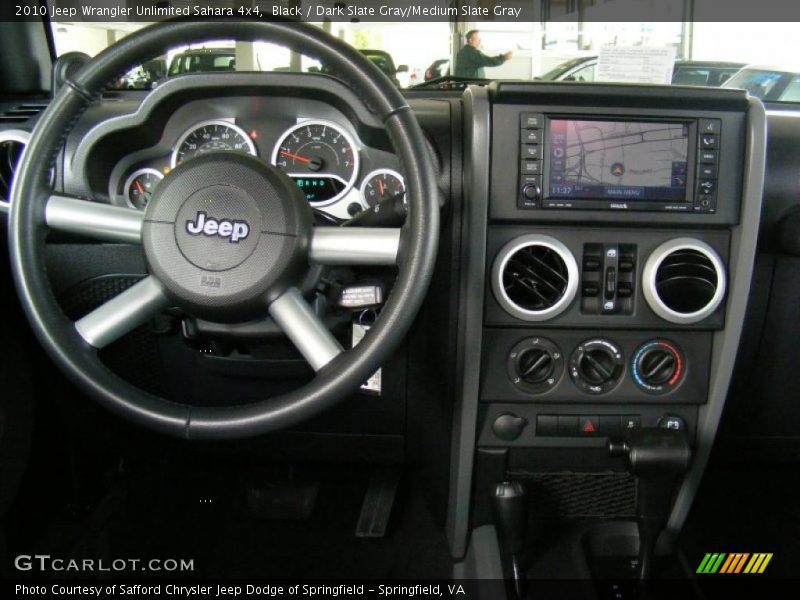Black / Dark Slate Gray/Medium Slate Gray 2010 Jeep Wrangler Unlimited Sahara 4x4