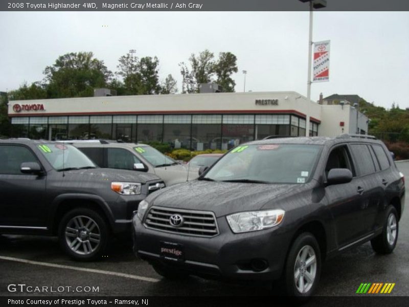 Magnetic Gray Metallic / Ash Gray 2008 Toyota Highlander 4WD