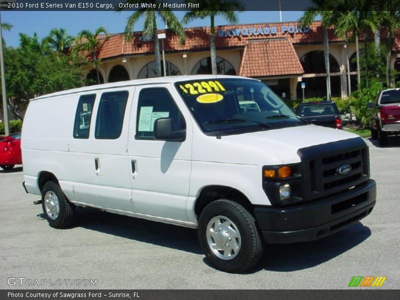 Oxford White / Medium Flint 2010 Ford E Series Van E150 Cargo