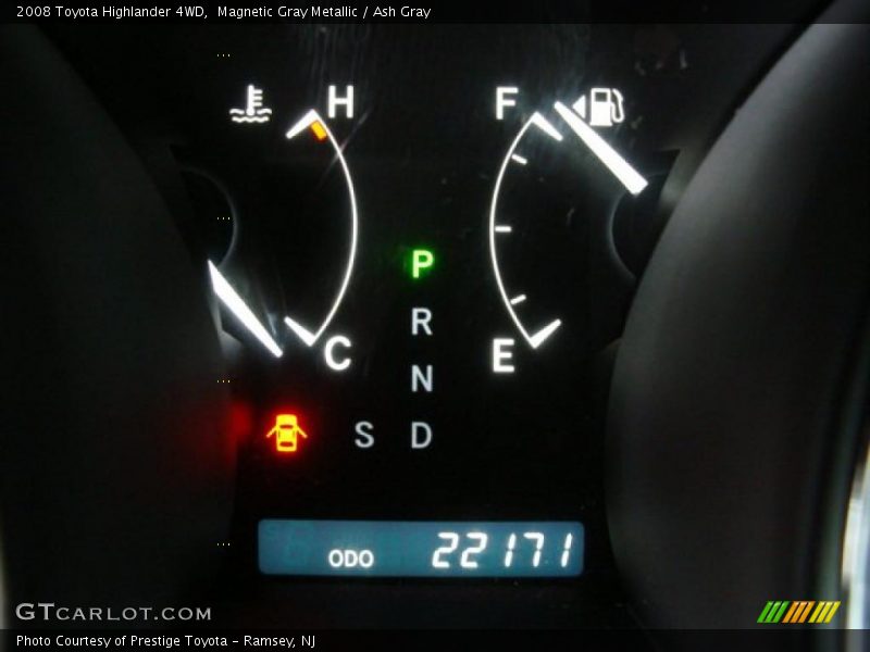 Magnetic Gray Metallic / Ash Gray 2008 Toyota Highlander 4WD