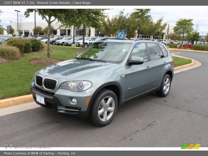 Mineral Green Metallic / Sand Beige 2007 BMW X5 3.0si