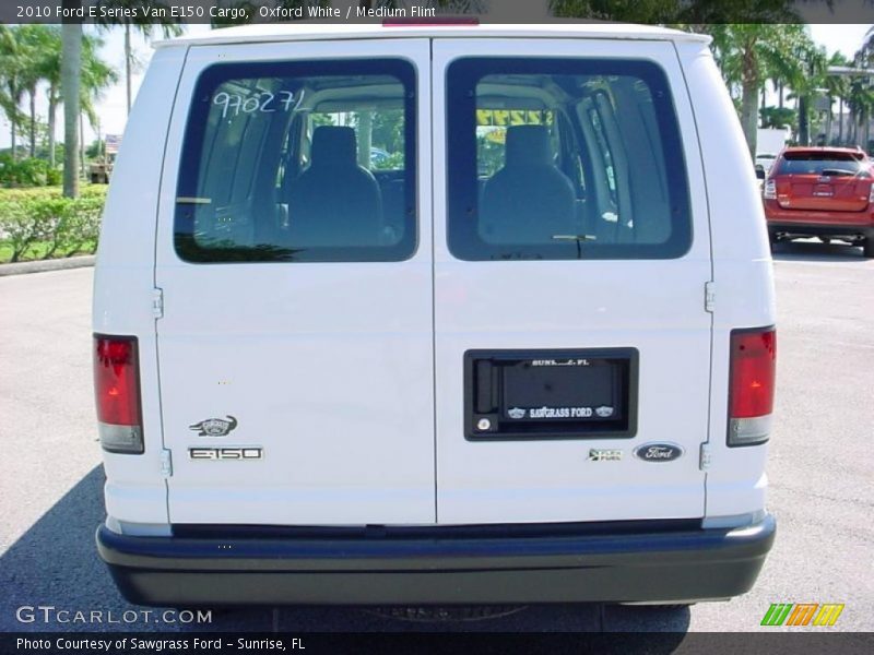 Oxford White / Medium Flint 2010 Ford E Series Van E150 Cargo