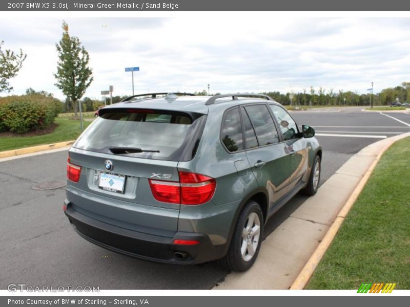 Mineral Green Metallic / Sand Beige 2007 BMW X5 3.0si