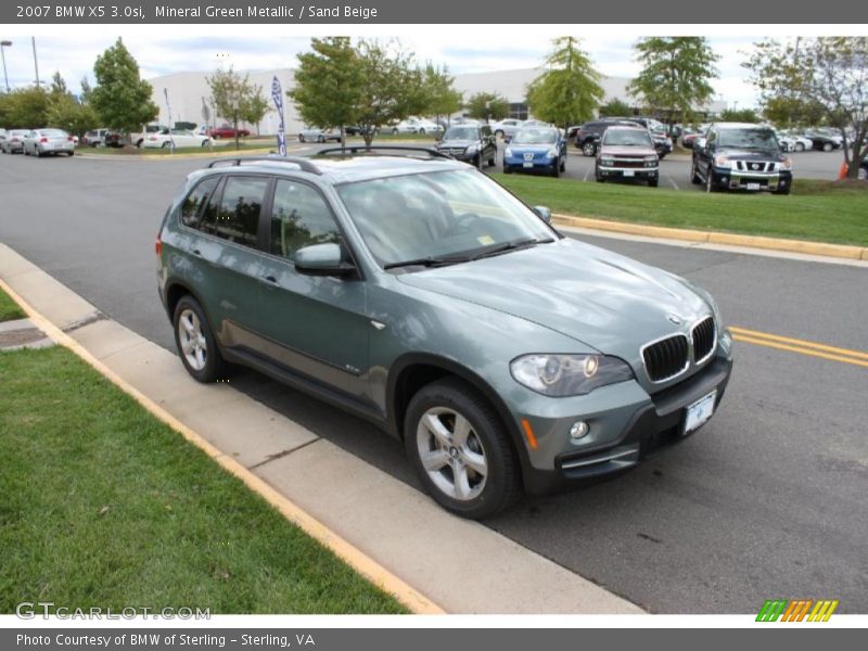Mineral Green Metallic / Sand Beige 2007 BMW X5 3.0si
