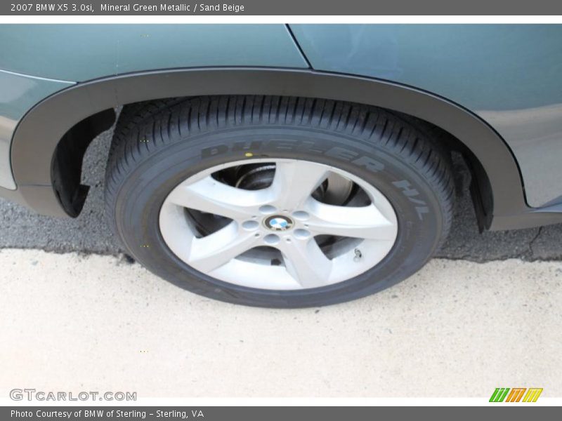 Mineral Green Metallic / Sand Beige 2007 BMW X5 3.0si