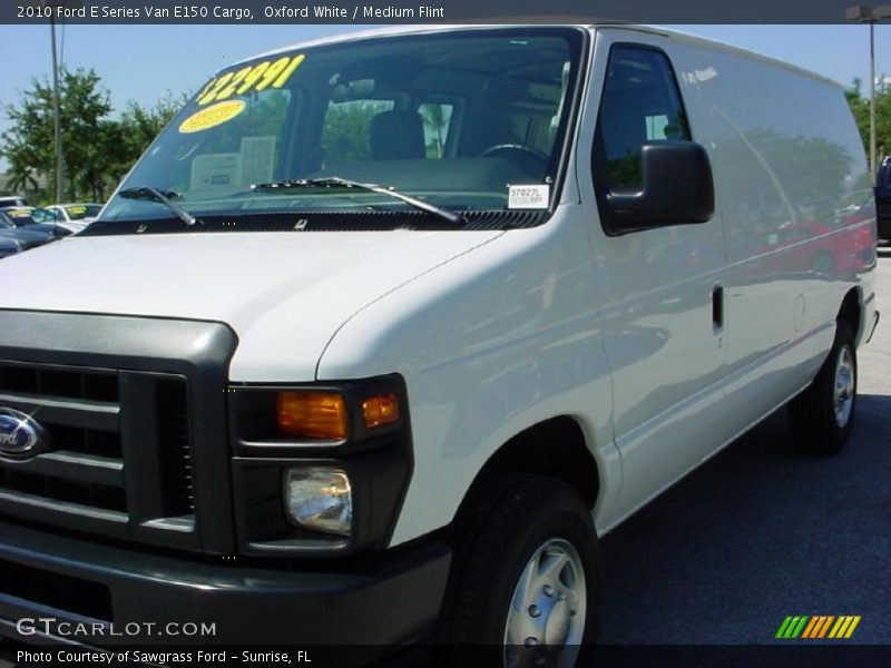 Oxford White / Medium Flint 2010 Ford E Series Van E150 Cargo