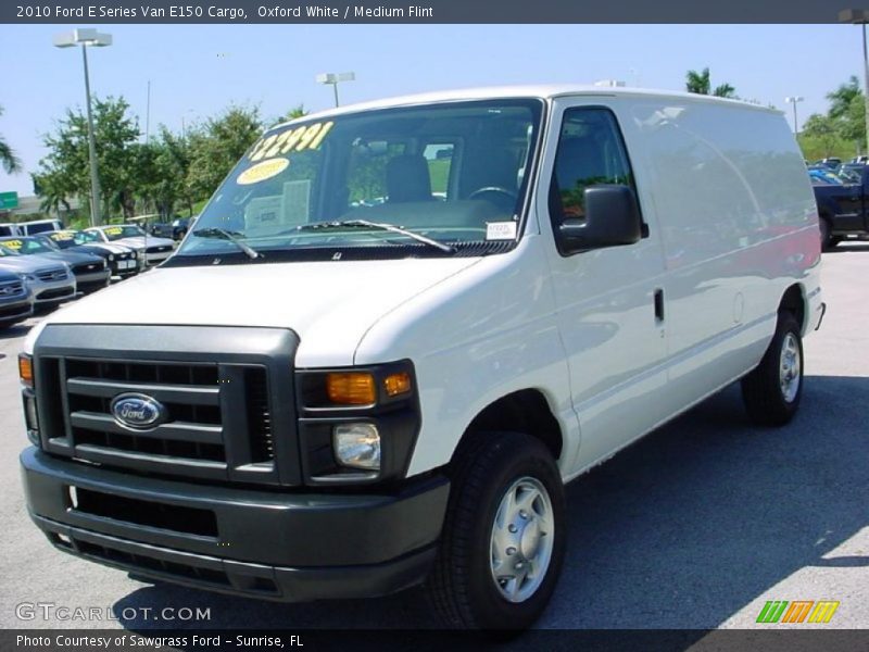 Oxford White / Medium Flint 2010 Ford E Series Van E150 Cargo