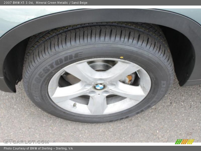 Mineral Green Metallic / Sand Beige 2007 BMW X5 3.0si