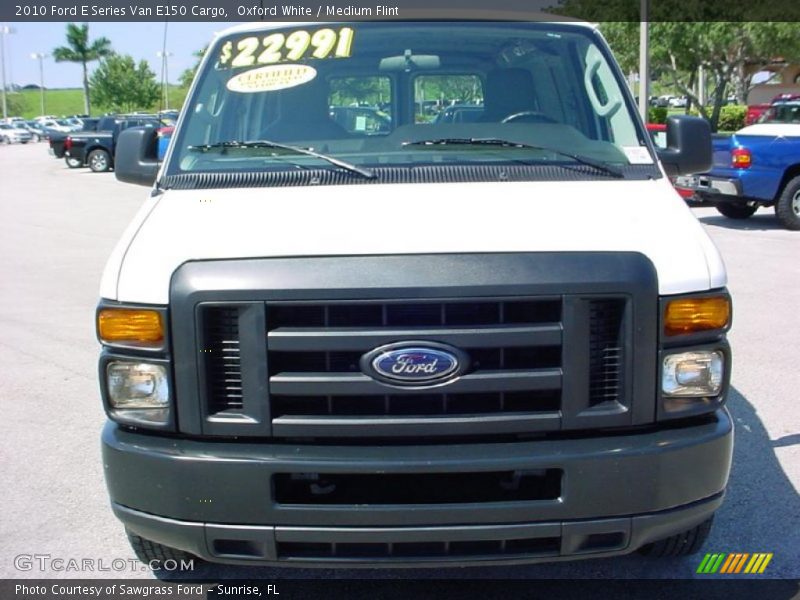 Oxford White / Medium Flint 2010 Ford E Series Van E150 Cargo