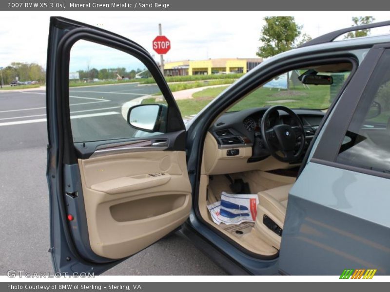 Mineral Green Metallic / Sand Beige 2007 BMW X5 3.0si