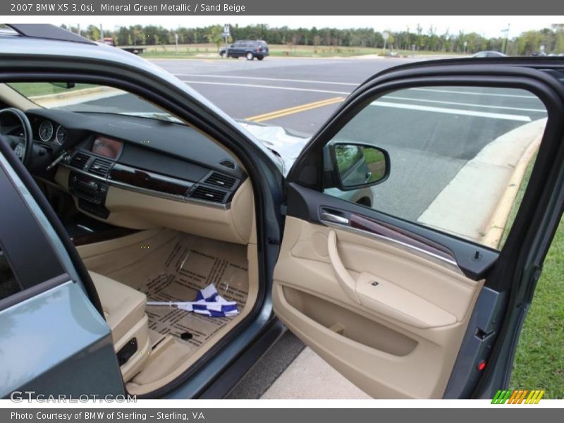 Mineral Green Metallic / Sand Beige 2007 BMW X5 3.0si