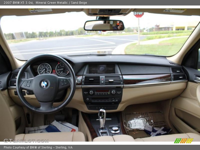Mineral Green Metallic / Sand Beige 2007 BMW X5 3.0si