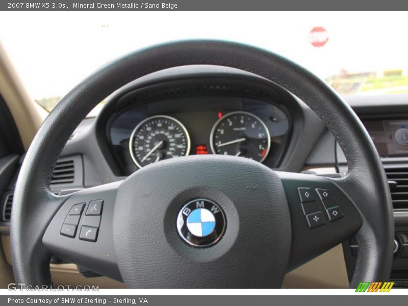 Mineral Green Metallic / Sand Beige 2007 BMW X5 3.0si