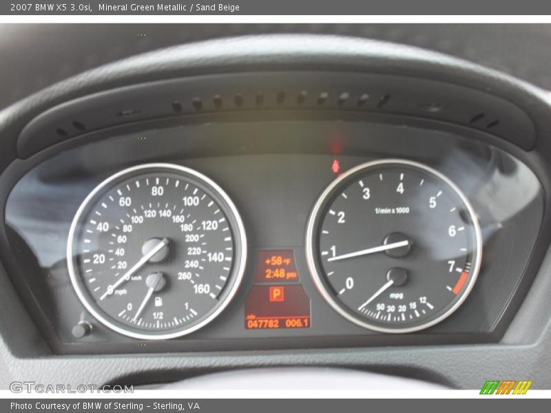 Mineral Green Metallic / Sand Beige 2007 BMW X5 3.0si