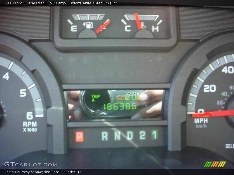 Oxford White / Medium Flint 2010 Ford E Series Van E150 Cargo