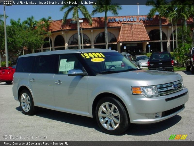 Ingot Silver Metallic / Medium Light Stone 2010 Ford Flex Limited