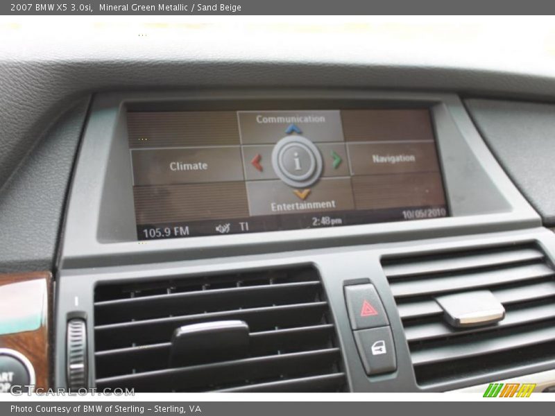 Mineral Green Metallic / Sand Beige 2007 BMW X5 3.0si