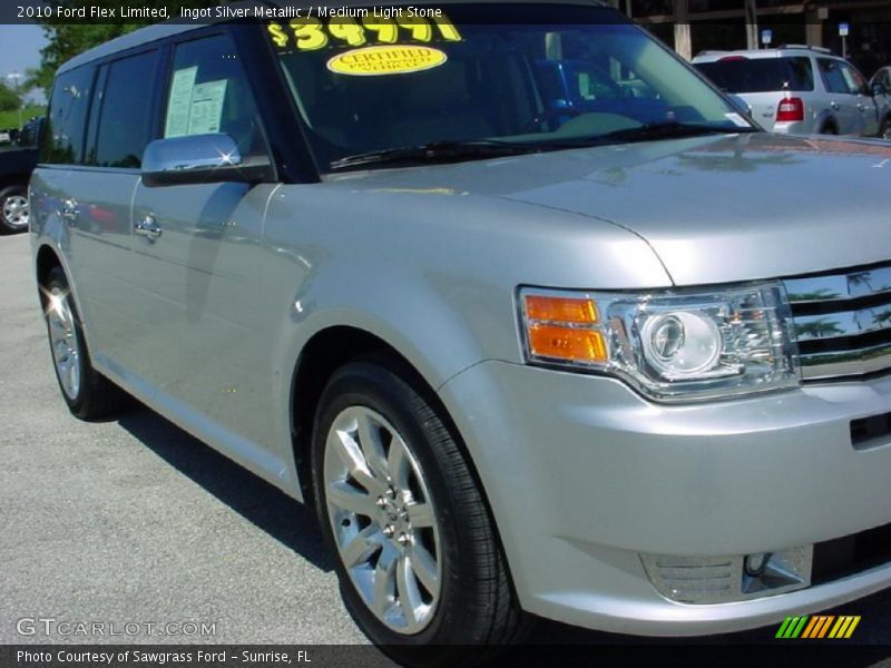 Ingot Silver Metallic / Medium Light Stone 2010 Ford Flex Limited