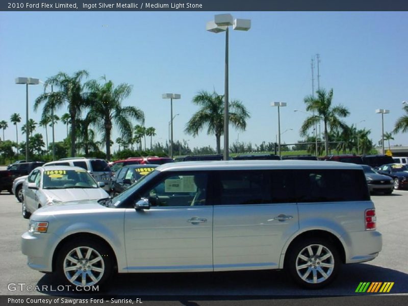 Ingot Silver Metallic / Medium Light Stone 2010 Ford Flex Limited