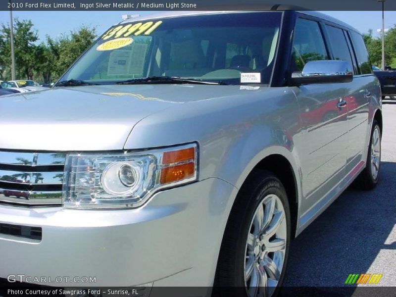 Ingot Silver Metallic / Medium Light Stone 2010 Ford Flex Limited