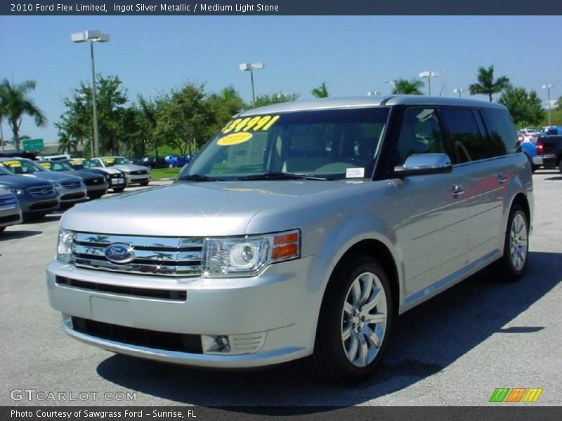 Ingot Silver Metallic / Medium Light Stone 2010 Ford Flex Limited