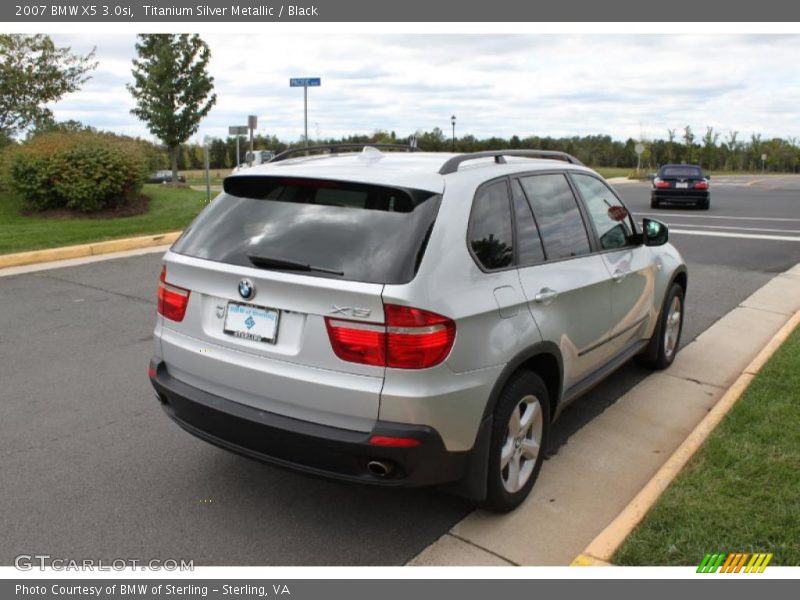 Titanium Silver Metallic / Black 2007 BMW X5 3.0si