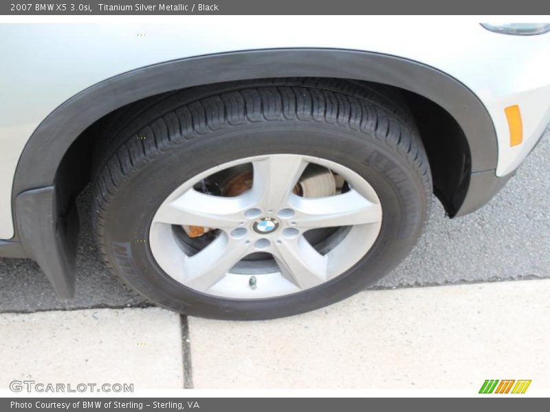 Titanium Silver Metallic / Black 2007 BMW X5 3.0si