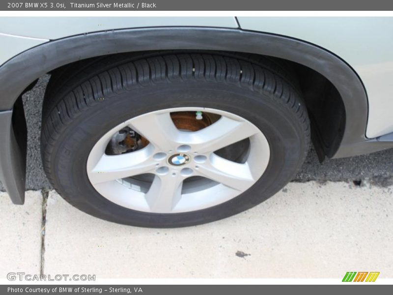 Titanium Silver Metallic / Black 2007 BMW X5 3.0si